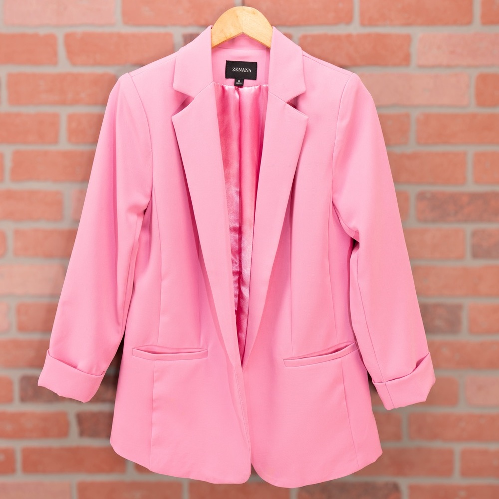Candy Pink Blazer | Zenana | Small
